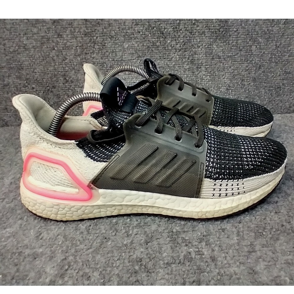 Adidas Ultraboost 19 Womens Running Shoes Core Black Orchid Tint EF1625 Size 9.5 - Picture 1 of 11